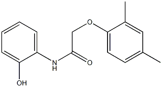 2-(2,4-dimethylphenoxy)-N-(2-hydroxyphenyl)acetamide 结构式