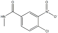 4-chloro-3-nitro-N-methylbenzamide 结构式