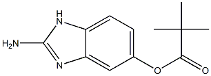 2-amino-1H-benzimidazol-5-yl pivalate 结构式