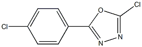 2-chloro-5-(4-chlorophenyl)-1,3,4-oxadiazole 结构式