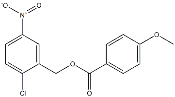 2-chloro-5-nitrobenzyl 4-methoxybenzoate 结构式