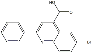 6-bromo-2-phenyl-4-quinolinecarboxylic acid 结构式