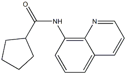 N-(8-quinolinyl)cyclopentanecarboxamide 结构式