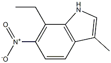 7-ethyl-6-nitro-3-methyl-1H-indole 结构式