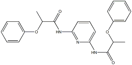 2-phenoxy-N-{6-[(2-phenoxypropanoyl)amino]-2-pyridinyl}propanamide 结构式