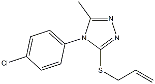 allyl 4-(4-chlorophenyl)-5-methyl-4H-1,2,4-triazol-3-yl sulfide 结构式
