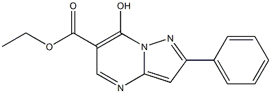 ethyl 7-hydroxy-2-phenylpyrazolo[1,5-a]pyrimidine-6-carboxylate 结构式