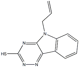 5-allyl-5H-[1,2,4]triazino[5,6-b]indol-3-yl hydrosulfide 结构式