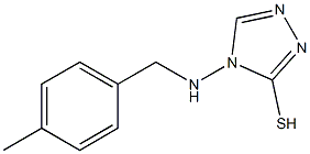 4-[(4-methylbenzyl)amino]-4H-1,2,4-triazol-3-yl hydrosulfide 结构式