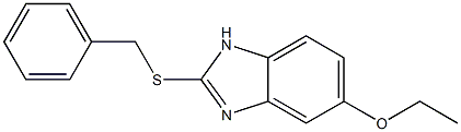 2-(benzylsulfanyl)-1H-benzimidazol-5-yl ethyl ether 结构式