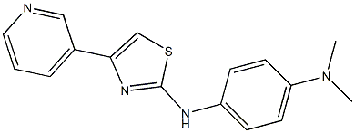 N-[4-(dimethylamino)phenyl]-N-(4-pyridin-3-yl-1,3-thiazol-2-yl)amine 结构式