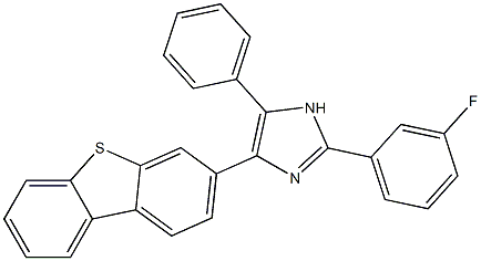 4-dibenzo[b,d]thien-3-yl-2-(3-fluorophenyl)-5-phenyl-1H-imidazole 结构式