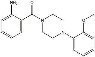 2-{[4-(2-methoxyphenyl)-1-piperazinyl]carbonyl}phenylamine 结构式