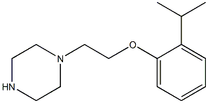2-isopropylphenyl 2-(1-piperazinyl)ethyl ether 结构式