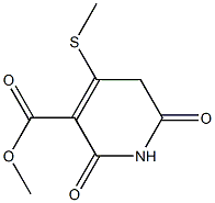 methyl 4-(methylsulfanyl)-2,6-dioxo-1,2,5,6-tetrahydro-3-pyridinecarboxylate 结构式