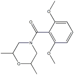 4-(2,6-dimethoxybenzoyl)-2,6-dimethylmorpholine 结构式