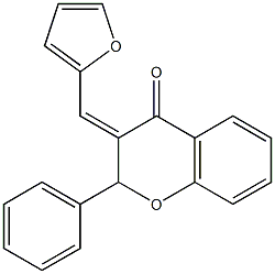 3-(2-furylmethylene)-2-phenyl-2,3-dihydro-4H-chromen-4-one 结构式