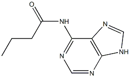 N-(9H-purin-6-yl)butanamide 结构式