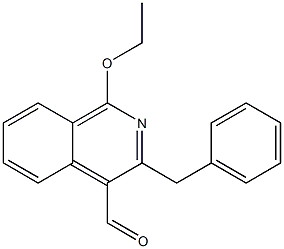 3-benzyl-1-ethoxy-4-isoquinolinecarbaldehyde 结构式