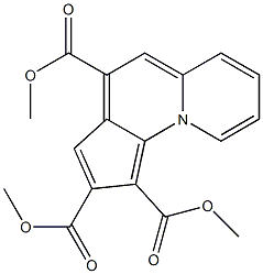 trimethyl cyclopenta[c]quinolizine-1,2,4-tricarboxylate 结构式
