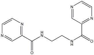 N-{2-[(2-pyrazinylcarbonyl)amino]ethyl}-2-pyrazinecarboxamide 结构式