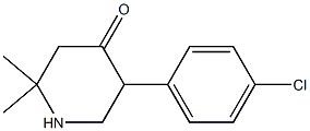 5-(4-chlorophenyl)-2,2-dimethyl-4-piperidinone 结构式