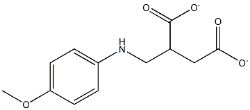 2-[(4-methoxyanilino)methyl]succinate 结构式