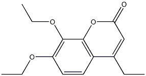 7,8-diethoxy-4-ethyl-2H-chromen-2-one 结构式