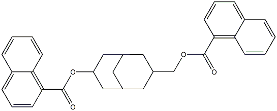 7-[(1-naphthoyloxy)methyl]bicyclo[3.3.1]non-3-yl 1-naphthoate 结构式