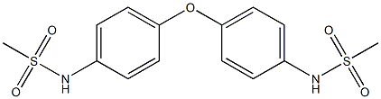 N-(4-{4-[(methylsulfonyl)amino]phenoxy}phenyl)methanesulfonamide 结构式