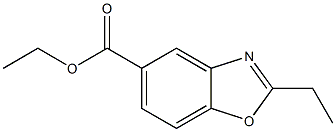 ethyl 2-ethyl-1,3-benzoxazole-5-carboxylate 结构式