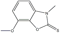 7-methoxy-3-methyl-1,3-benzoxazole-2(3H)-thione 结构式