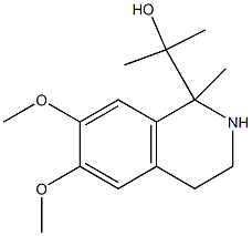 2-(6,7-dimethoxy-1-methyl-1,2,3,4-tetrahydro-1-isoquinolinyl)-2-propanol 结构式
