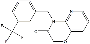 4-[3-(trifluoromethyl)benzyl]-2H-pyrido[3,2-b][1,4]oxazin-3(4H)-one 结构式