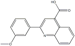 2-(3-methoxyphenyl)-4-quinolinecarboxylic acid 结构式