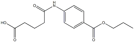 5-oxo-5-[4-(propoxycarbonyl)anilino]pentanoic acid 结构式
