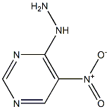 4-hydrazino-5-(nitro)pyrimidine 结构式