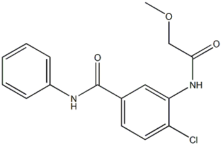 4-chloro-3-[(methoxyacetyl)amino]-N-phenylbenzamide 结构式