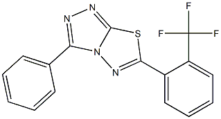 3-phenyl-6-[2-(trifluoromethyl)phenyl][1,2,4]triazolo[3,4-b][1,3,4]thiadiazole 结构式