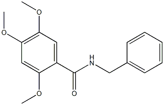 N-benzyl-2,4,5-trimethoxybenzamide 结构式