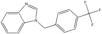 1-{[4-(trifluoromethyl)phenyl]methyl}-1H-benzimidazole 结构式