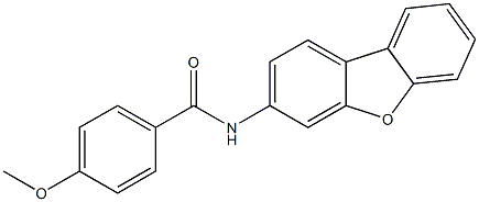 N-dibenzo[b,d]furan-3-yl-4-(methyloxy)benzamide 结构式