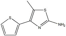 5-methyl-4-(2-thienyl)-1,3-thiazol-2-ylamine 结构式