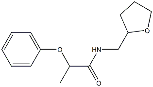 2-phenoxy-N-(tetrahydro-2-furanylmethyl)propanamide 结构式