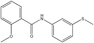 2-methoxy-N-[3-(methylsulfanyl)phenyl]benzamide 结构式