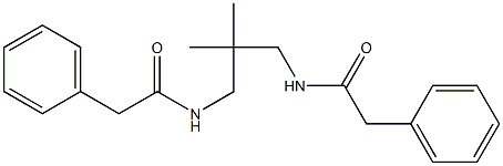 N-{2,2-dimethyl-3-[(phenylacetyl)amino]propyl}-2-phenylacetamide 结构式