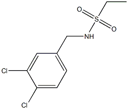 N-(3,4-dichlorobenzyl)ethanesulfonamide 结构式