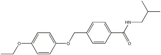 4-[(4-ethoxyphenoxy)methyl]-N-isobutylbenzamide 结构式