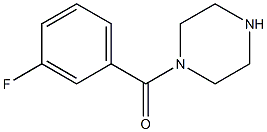 (3-fluorophenyl)(1-piperazinyl)methanone 结构式