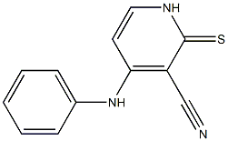 4-anilino-2-thioxo-1,2-dihydropyridine-3-carbonitrile 结构式